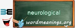 WordMeaning blackboard for neurological